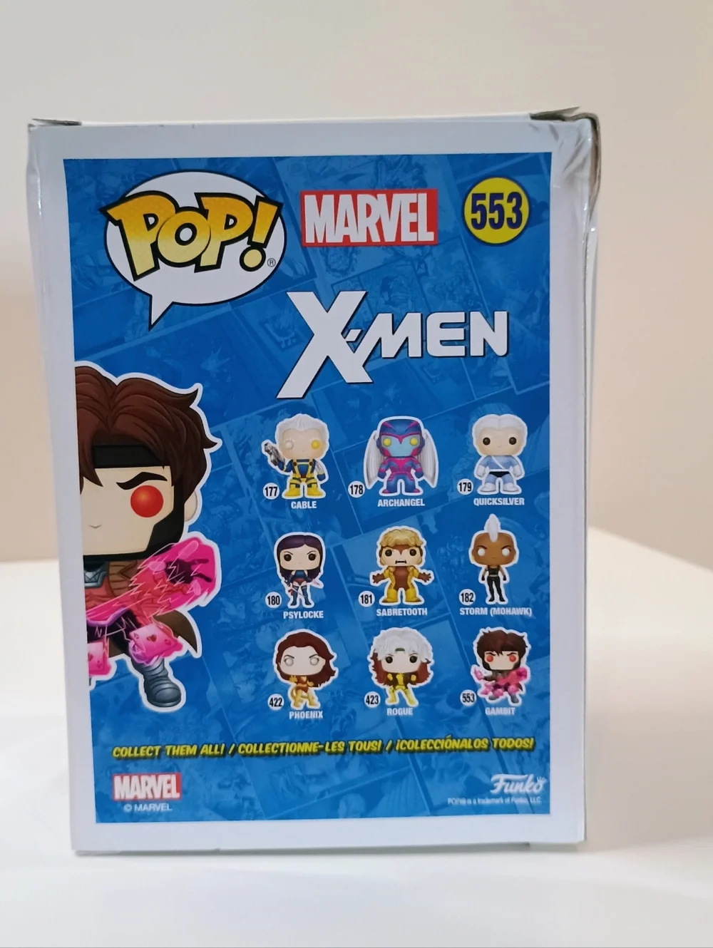 Funko Pop! Marvel Gambit Vinyl Figure with Pink Energy Effect - Picture 3 of 6